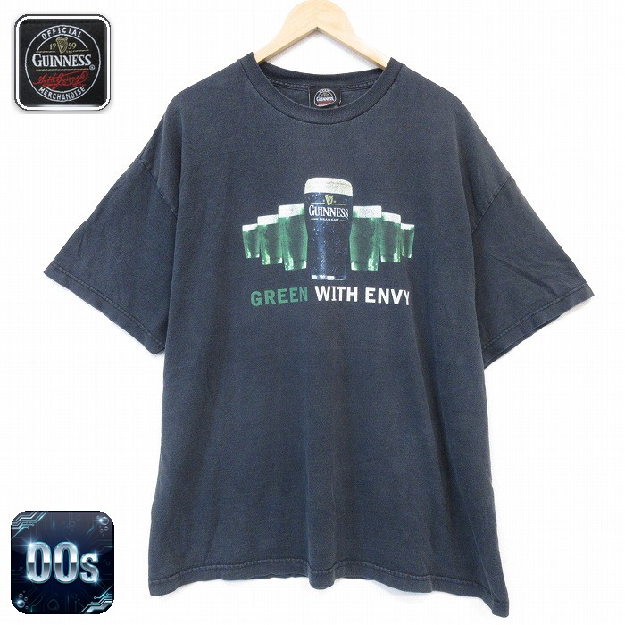 ギネスビール 00s 半袖Tシャツ ギネスビールプリント ブラック メンズXL相当 | 古着