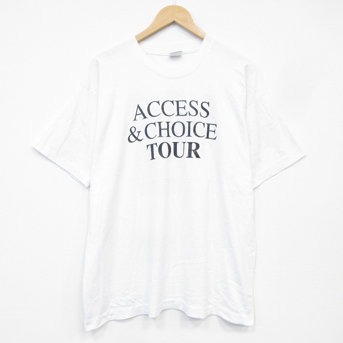 フルーツオブザルーム 90s 半袖Tシャツ ACCESS ホワイト メンズXL相当 | 古着