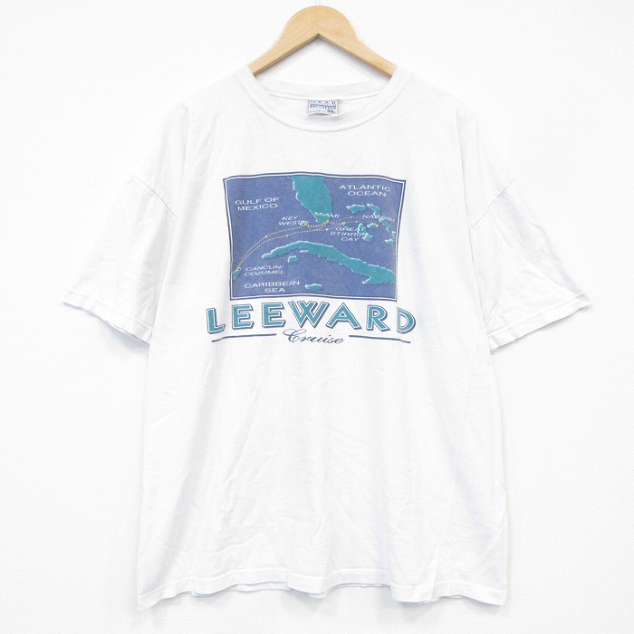 半袖Tシャツ LEEWARD ホワイト メンズXL相当 | 古着