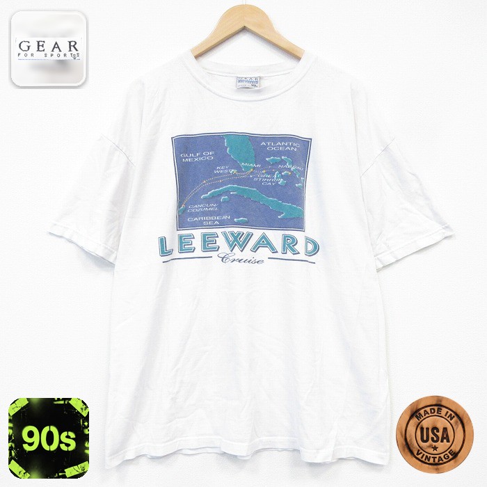半袖Tシャツ LEEWARD ホワイト メンズXL相当 | 古着