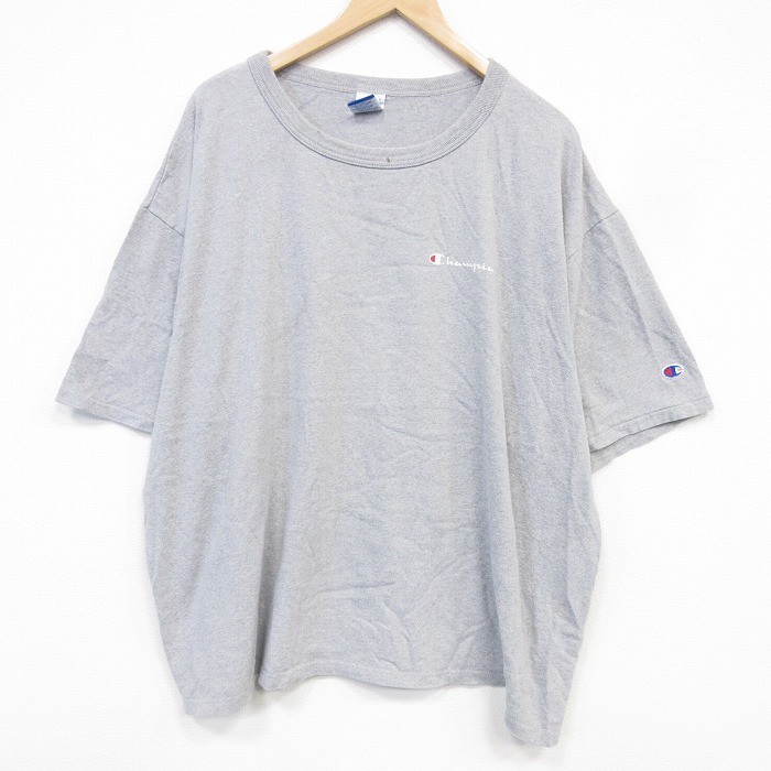 チャンピオン 90s 半袖Tシャツ ワンポイントロゴ グレー メンズXL相当 | 古着