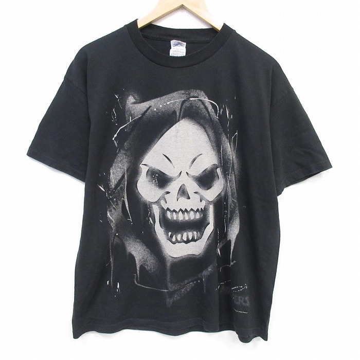 00s 半袖Tシャツ マスターズオブユニバース ブラック メンズXL相当 | 古着