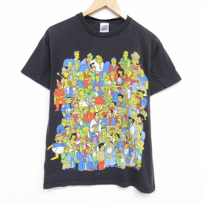 00s 半袖Tシャツ シンプソンズ ブラック メンズM相当 | 古着