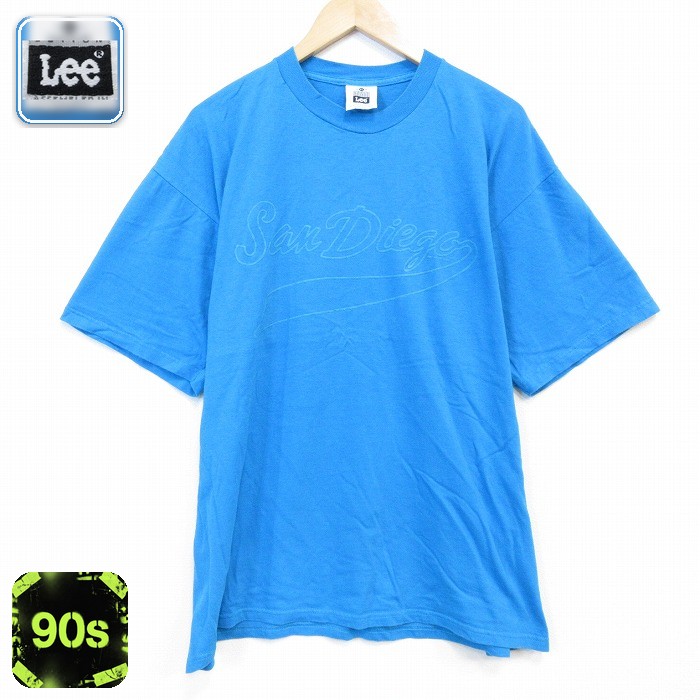 リー 90s 半袖Tシャツ サンディエゴ ライトブルー メンズXL相当 | 古着