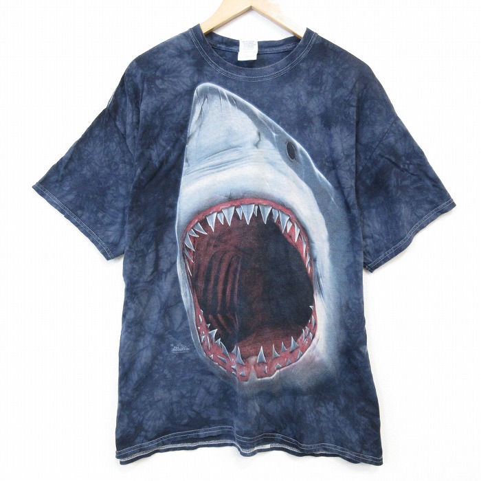 00s 半袖Tシャツ ジョーズ グレータイダイ メンズXL相当 | 古着