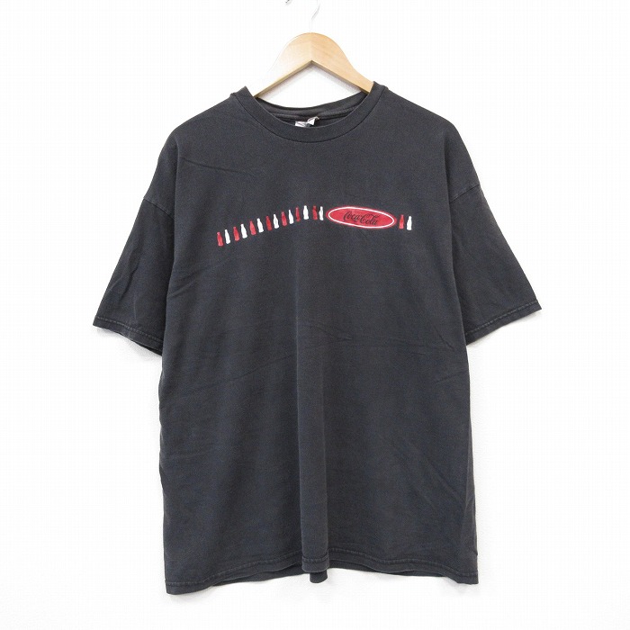 ヘインズ 00s 半袖Tシャツ コカコーラ ブラック メンズXL相当 | 古着