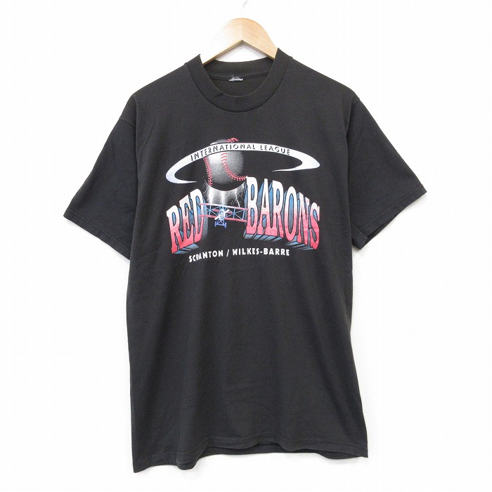 00s 半袖Tシャツ レッドバロン ブラック メンズM相当 | 古着