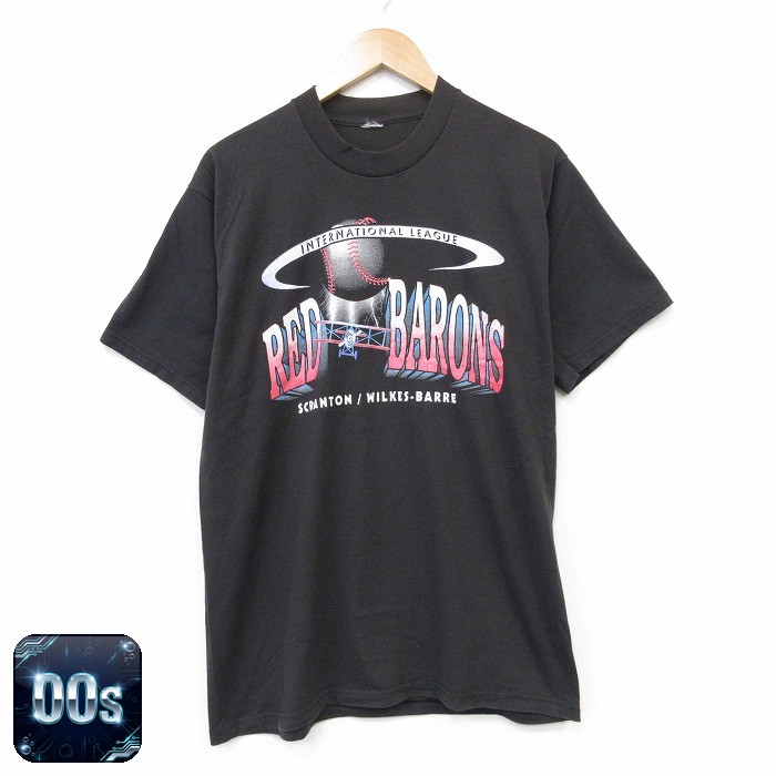 00s 半袖Tシャツ レッドバロン ブラック メンズM相当 | 古着