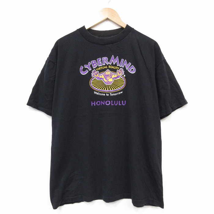 All Sport 90s 半袖Tシャツ ホノルル ブラック メンズXL相当 | 古着