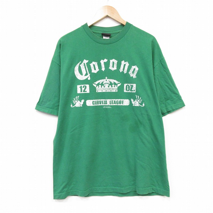 コロナ 00s 半袖Tシャツ グリーン メンズXL相当 | 古着