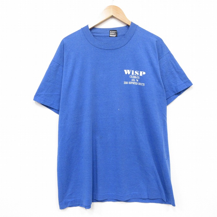 フルーツオブザルーム 90s 半袖Tシャツ WiSP ブルー メンズXL相当 | 古着