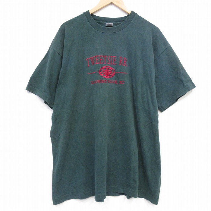 フルーツオブザルーム 90s 半袖Tシャツ TWEETSIE グリーン XL | 古着 26aug28