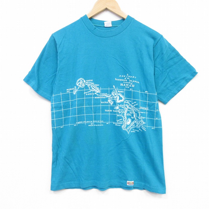 クレイジーシャツ 90s 半袖Tシャツ ハワイ グリーン M | 古着 26aug28