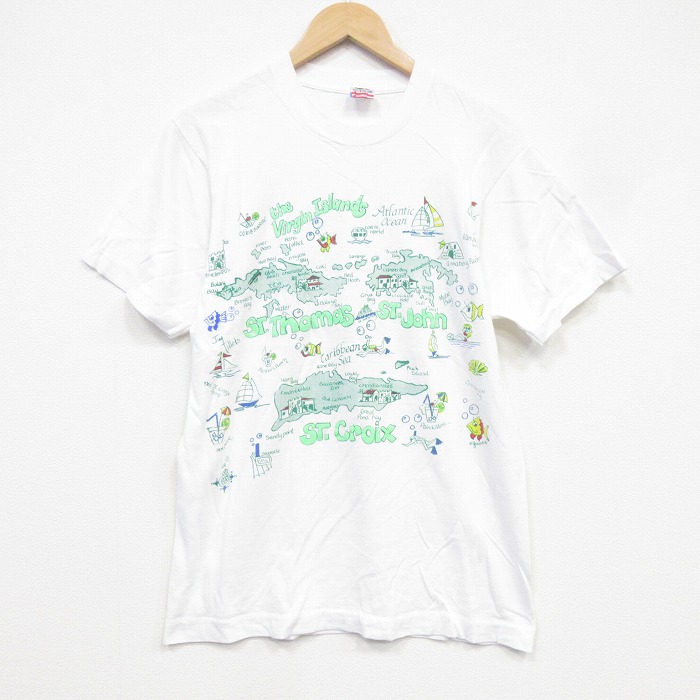 フルーツオブザルーム 90s 半袖Tシャツ セントトーマス島 ホワイト M | 古着 26aug28