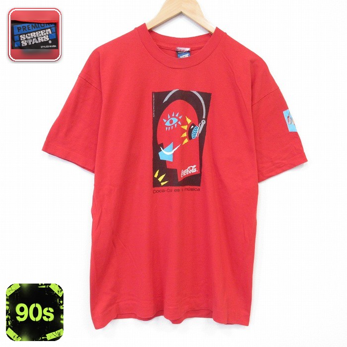 コカコーラ 90s 半袖Tシャツ レッド メンズL相当 | 古着