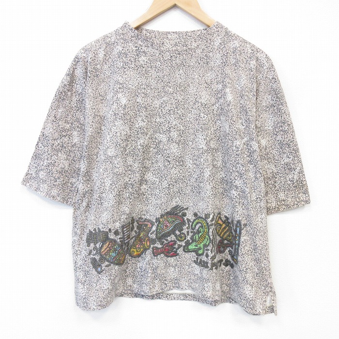 90s 半袖Tシャツ ジャスフェス ベージュ メンズXL相当 | 古着