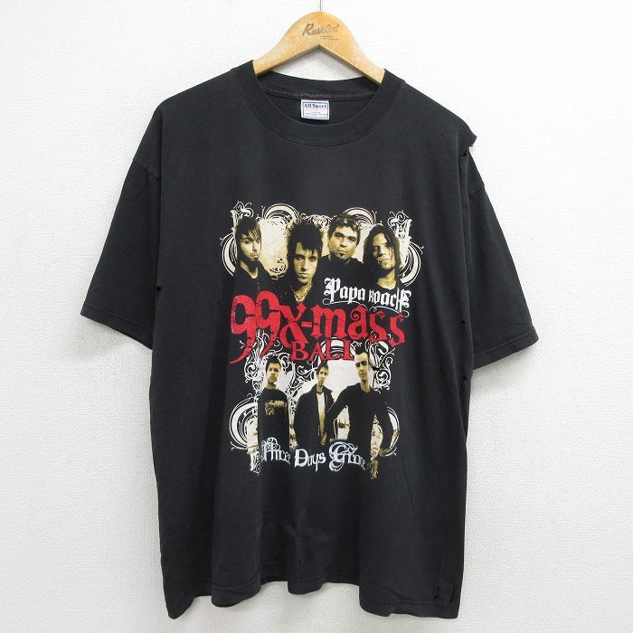【50%OFF】All Sport 00s 半袖Tシャツ パパローチ ブラック XL | 古着