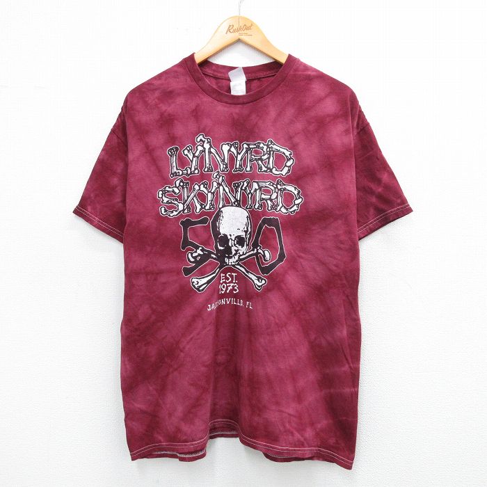 【50%OFF】レイナードスキナード 00s 半袖Tシャツ タイダイ バーガンディ XL | 古着