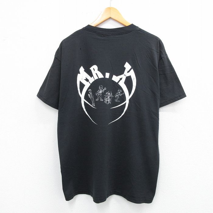 フルーツオブザルーム 00s 半袖Tシャツ MR.Xプリント ブラック XL | 古着