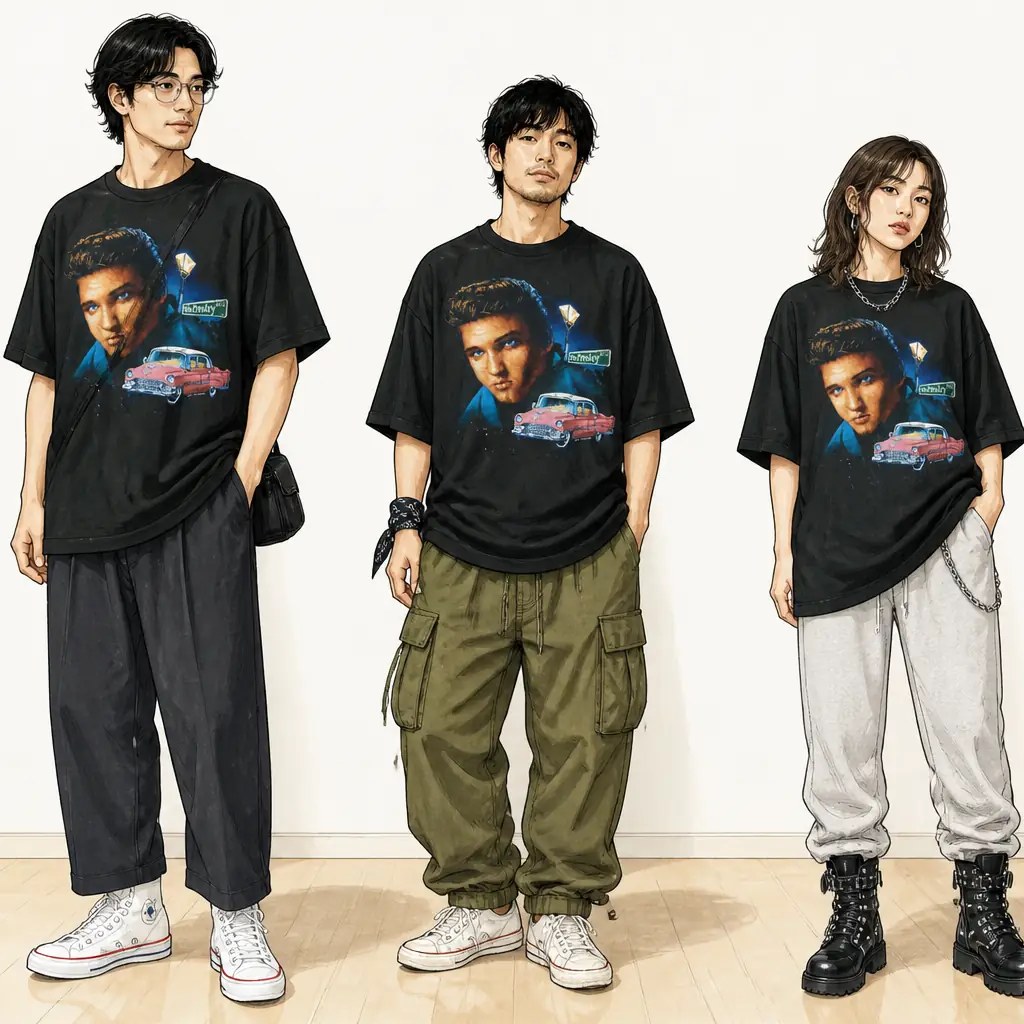 古着通販 XL☆古着 半袖 ビンテージ ロック バンド Tシャツ メンズ 90