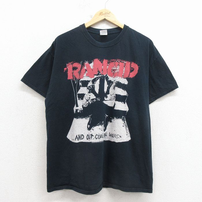 ランシド 00s 半袖Tシャツ ブラック メンズXL相当 | 古着