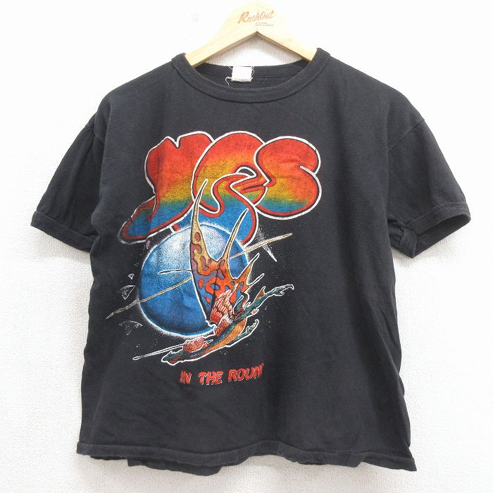 80s 半袖Tシャツ イエス ブラック L | 古着