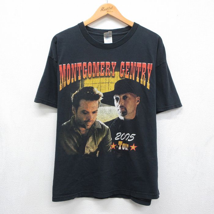 モンゴメリージェントリー 00s 半袖Tシャツ ロックバンド ブラック メンズXL相当 | 古着