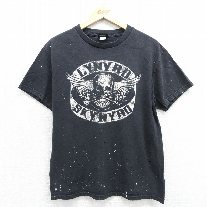 00s 半袖Tシャツ レイナードスキナード ブラック メンズM相当 | 古着