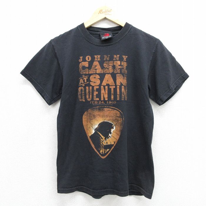 00s 半袖Tシャツ ジョニーキャッシュ ブラック メンズS相当 | 古着