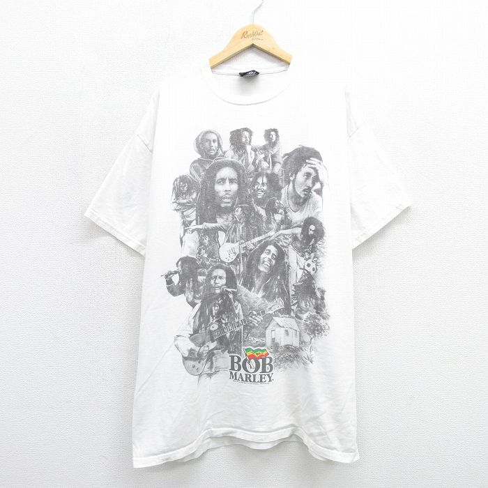 ボブマーリー 00s 半袖Tシャツ ホワイト メンズXL相当 | 古着