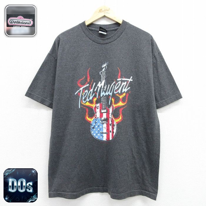 古着通販 XL☆古着 半袖 ビンテージ ロック バンド Tシャツ メンズ 00