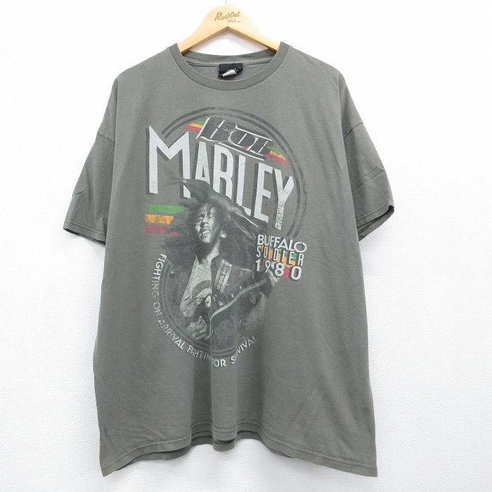 ボブマーリー 00s 半袖Tシャツ カーキ メンズXL相当 | 古着