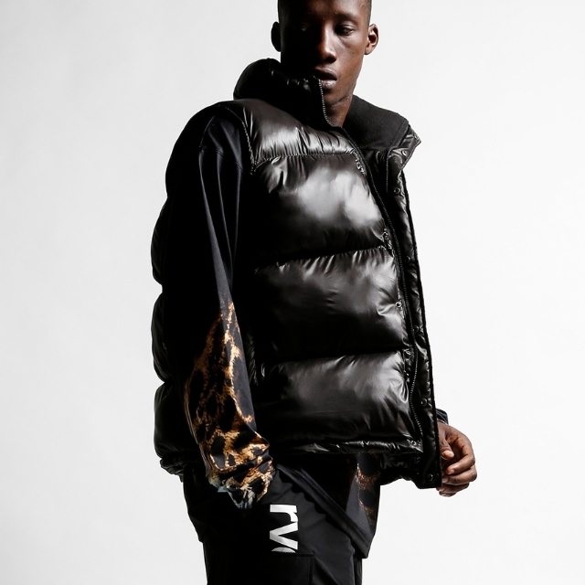 reversal BLACK PUFFER VEST リバーサル中綿ベストXL reversal rvddw BLACK PUFFER VEST ／Lサイズ