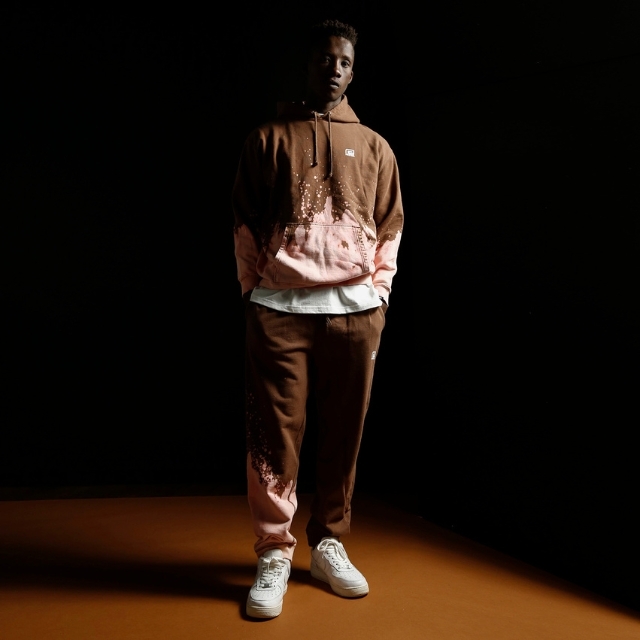 春向け REVERSAL リバーサル ブリーチ加工 スウェットパンツ グレー 春向け REVERSAL リバーサル ブリーチ加工 スウェットパンツ グレー