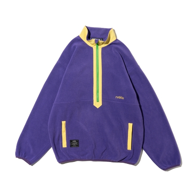 HALF ZIP COLOR FLEECE JACKET rvddw ONLINE STORE