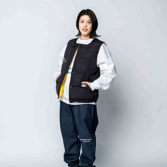 see see 限定reversible puff vest Mサイズ DAIWA PIER39 