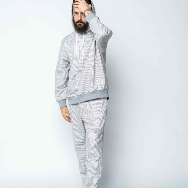 SASHIKO PATTERN SWEAT PANTS rvddw ONLINE STORE