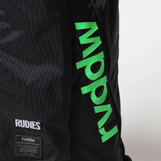 リバーサル & ルーディーズ 大容量 バックパック リュック 黒グリーン