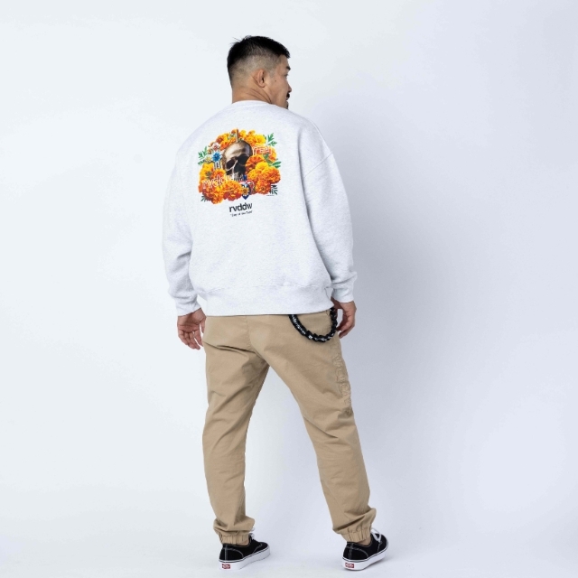 MARIGOLD SKULL OVER SIZE CREW NECK rvddw ONLINE STORE