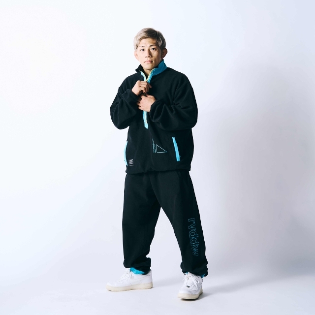 EMBROIDERY HALF ZIP COLOR FLEECE JACKET rvddw ONLINE STORE