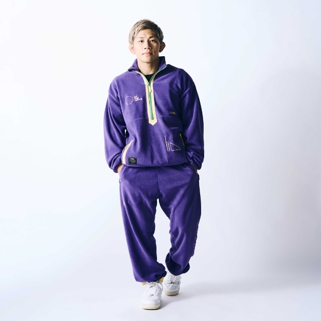 EMBROIDERY COLOR FLEECE PANTS rvddw ONLINE STORE