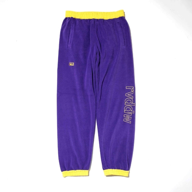 『Rawlin globe purple』 EMBROIDERY COLOR FLEECE PANTS rvddw ONLINE STORE