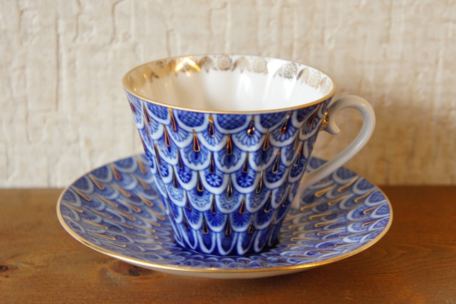 インペリアルポーセレン　忘れな草　カップ＆ソーサー