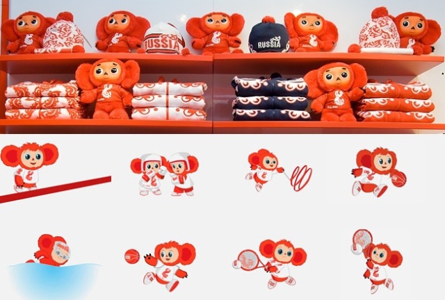 チェブラーシカ・マトリョーシカ（S） 5ピース＜レッド＞ チェブ