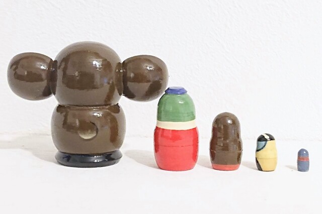 チェブラーシカ チェブラーシカ・マトリョーシカ（S） 5ピース＜ブラウン＞ チェブ