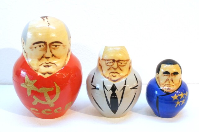 マトリオシカ　マトリョーシカ　ロシア　ソ連　土産　プーチン ロシア最高権力者(大統領＆書記長＆皇帝） プーチン大統領バージョン