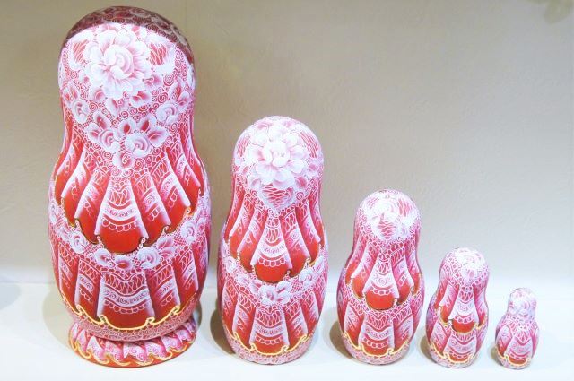 フィラートヴァ作 「祈り」 キラキラ！ひょうたん型マトリョーシカ 5