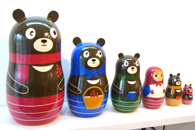 リャビーナ・オリジナルマトリョーシカ 「クマトリョーシカ」 6ピース