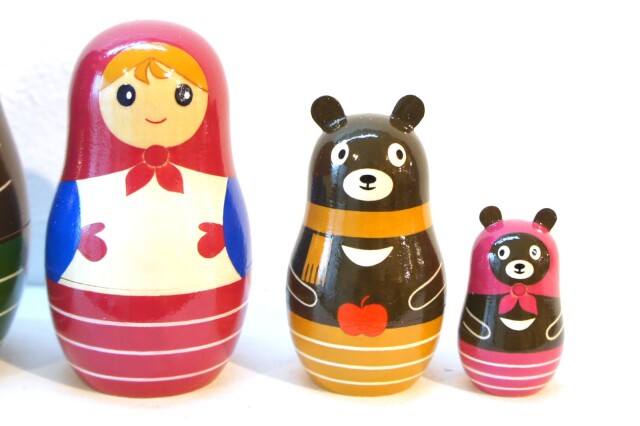 リャビーナ・オリジナルマトリョーシカ 「クマトリョーシカ」 6ピース