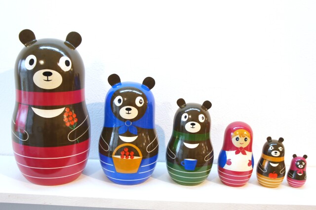 リャビーナ・オリジナルマトリョーシカ 「クマトリョーシカ」 6ピース